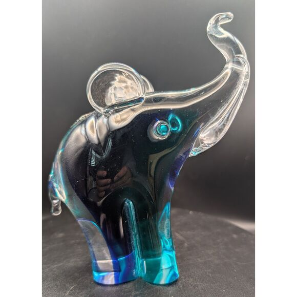 V. Nason & Co Other - V. Nason & Co Murano Glass Elephant • Blue/Crystal • 5.5x5 in • Italy • UMM Find